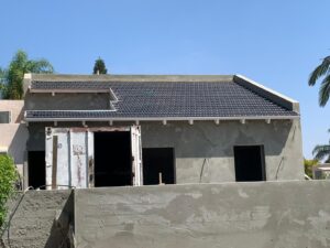 גג חשוף מקורות עץ